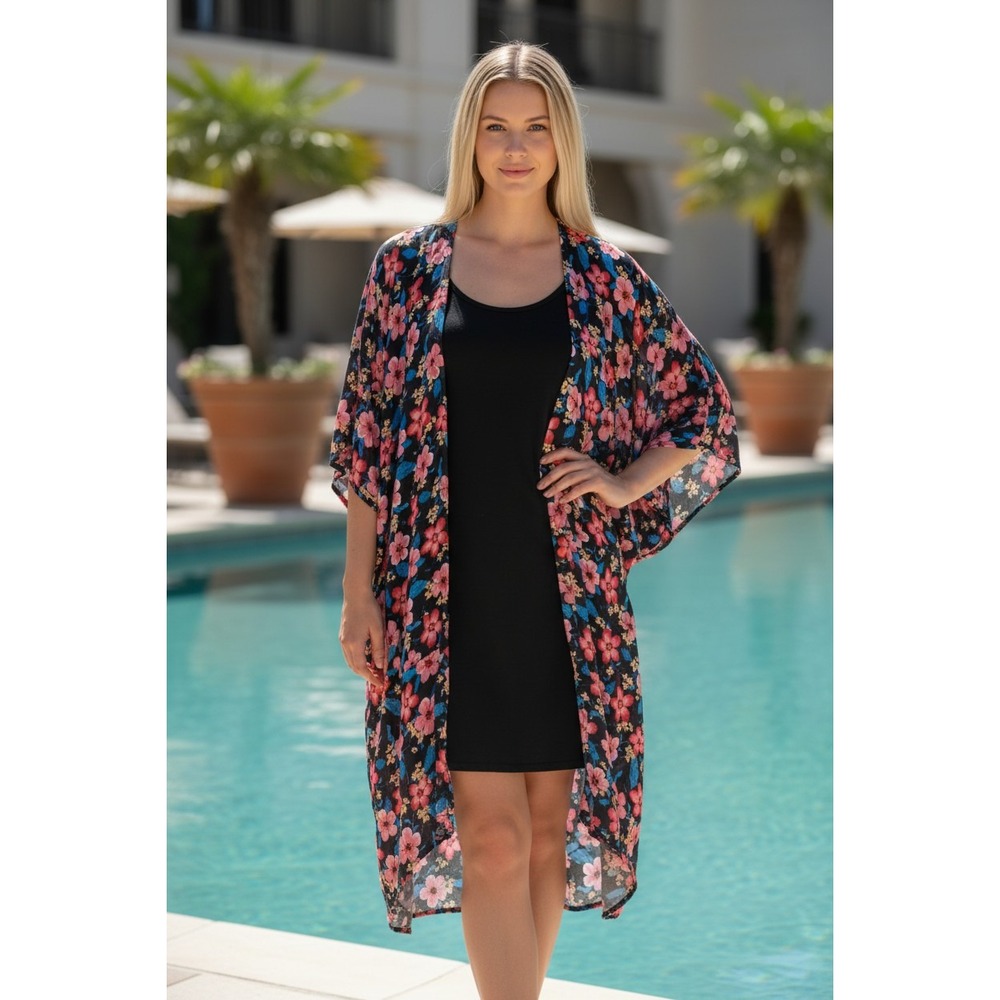 Agnes & Dora Kimono Duster Womens XS/S Bloom Cottagecore Boho Beach Fairy